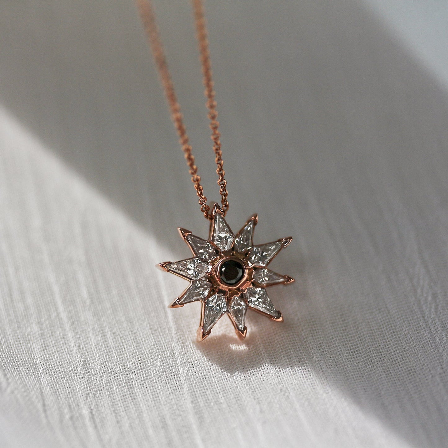 0.68 Carat Natural Diamond Star Kite Necklace