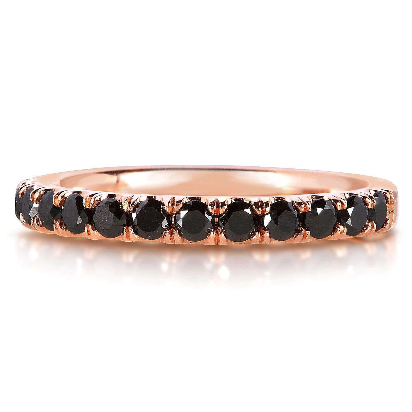 0.5 Carat Black Diamond Flame Pav¨¦ Lyon Ring