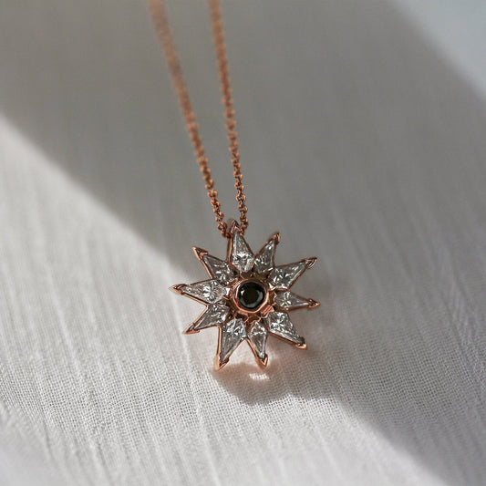 0.68 Carat Natural Diamond Star Kite Necklace