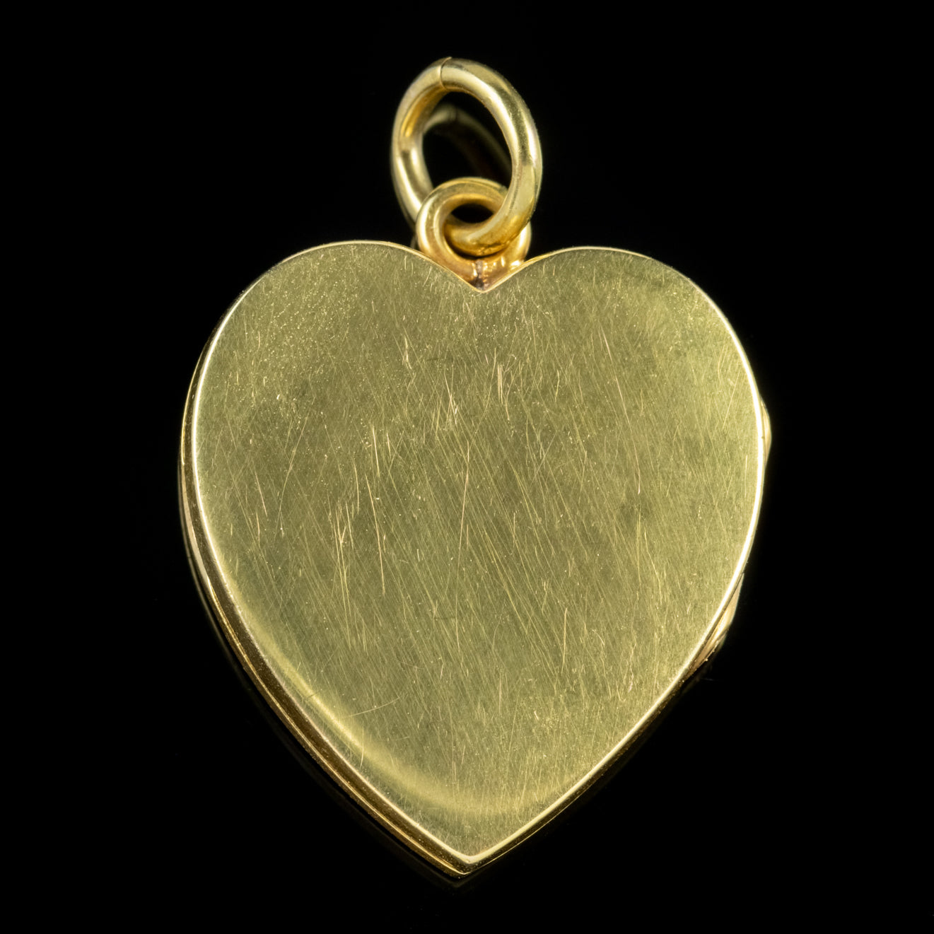 Antique Victorian 18Ct Gold Diamond Heart Locket Pendant Circa 1900