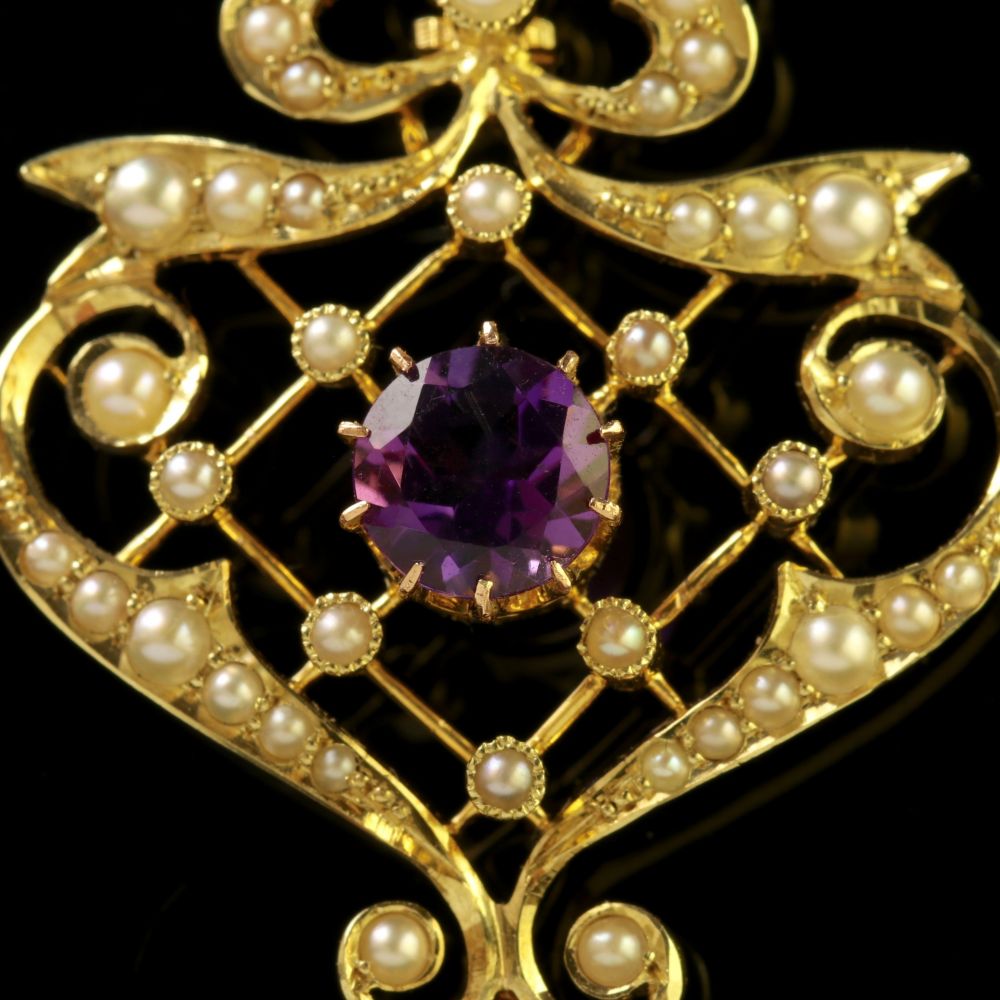 Antique Victorian 15Ct Gold Suffragette Pendant Circa 1900