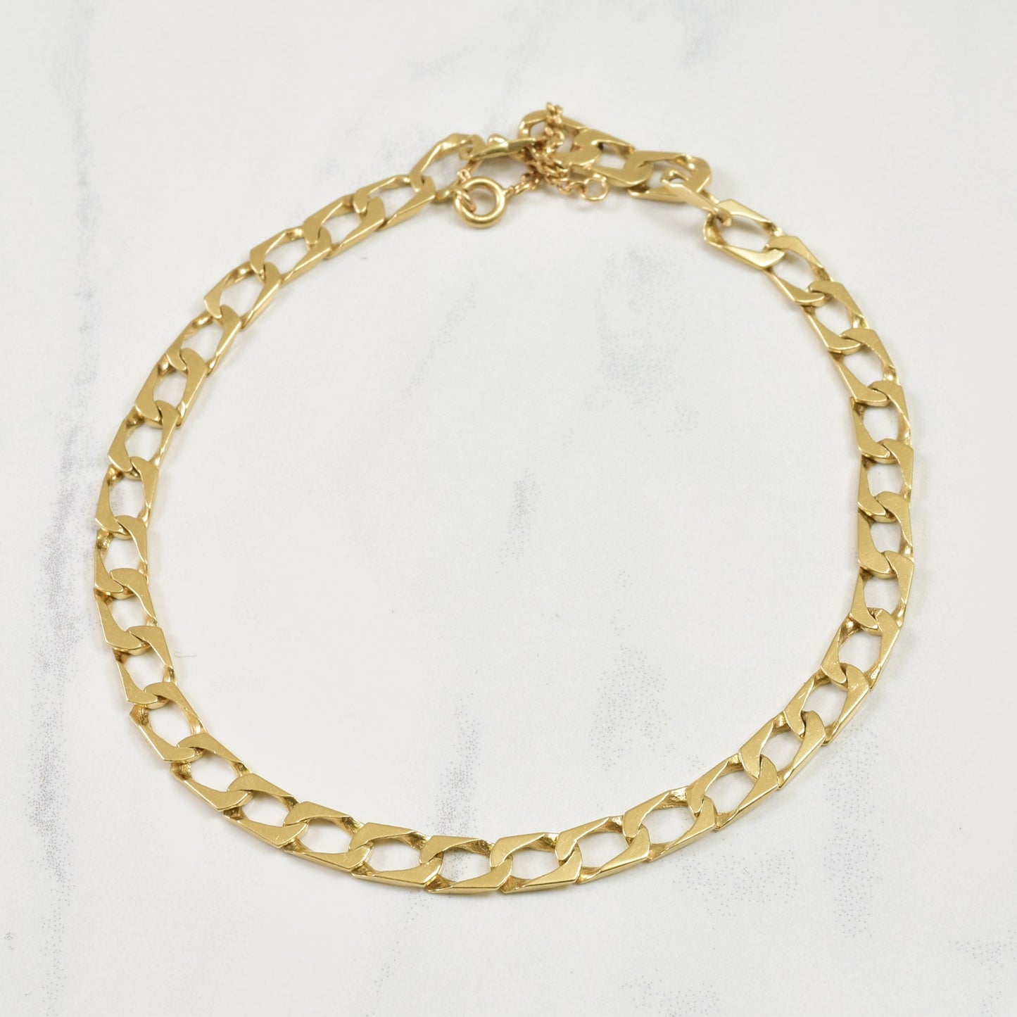 10k Yellow Gold Safety Clasp Bracelet | 8 |