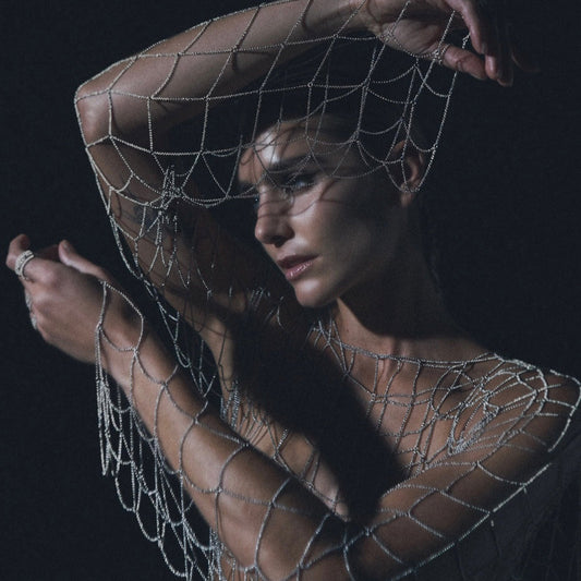 Caged Chain Sleeve Top